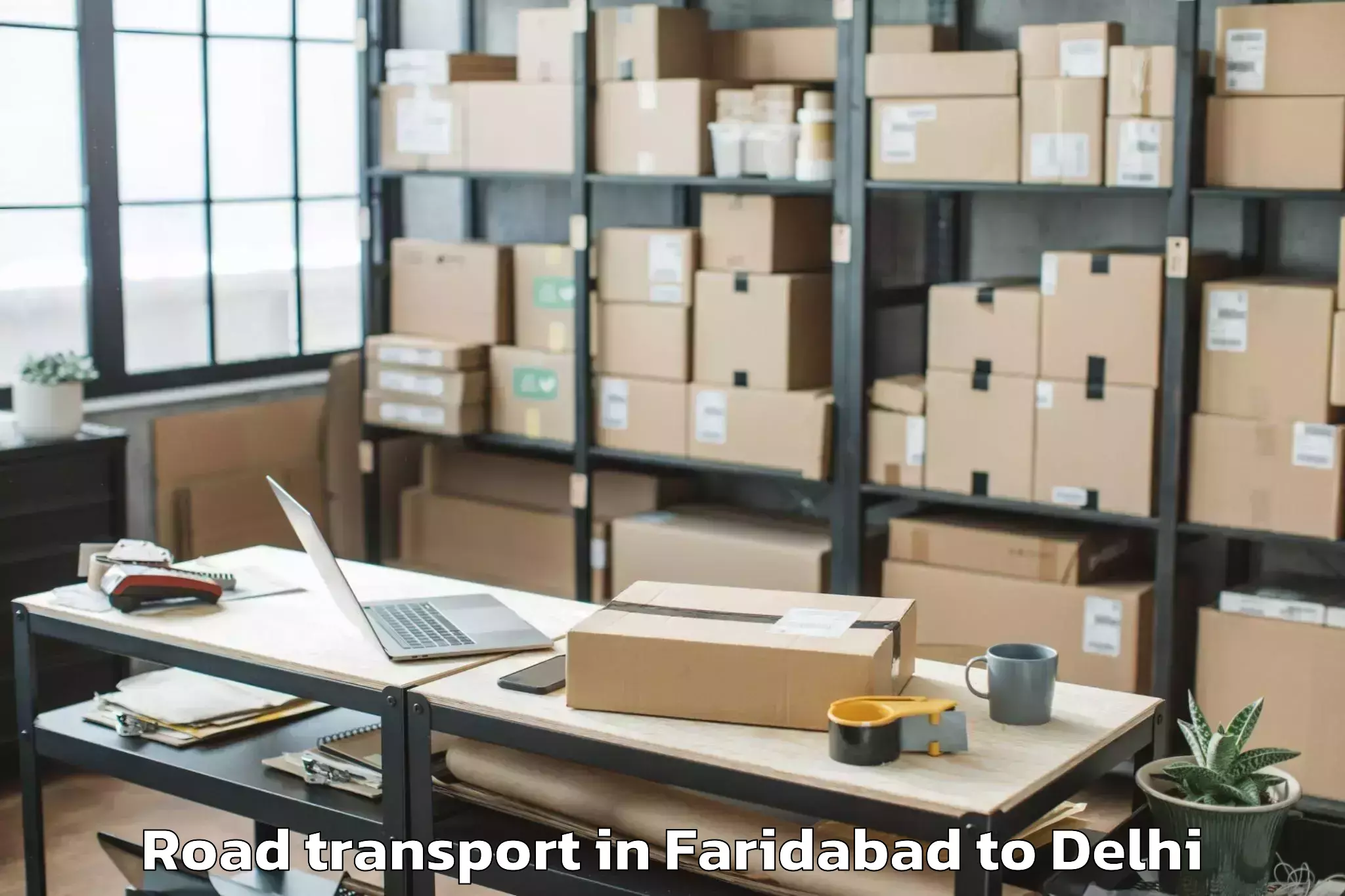 Book Faridabad to Dlf Avenue Mall Road Transport Online